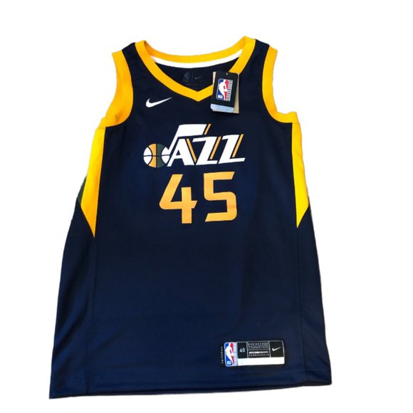 NWT #45 Donovan Mitchell Utah Jazz Nike Icon Swingman Basketball Jersey - Picture 1 of 3